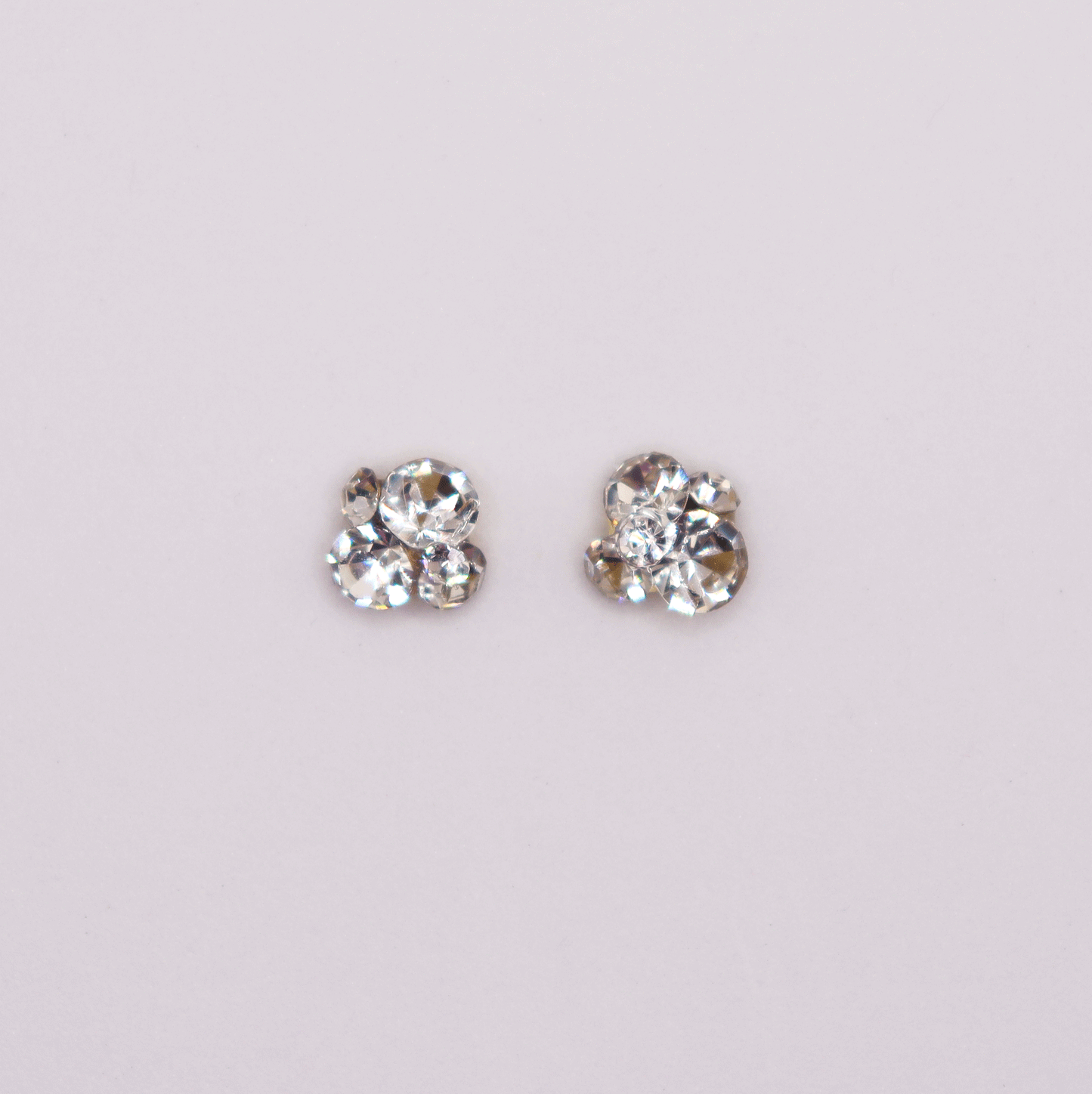 3D 5stones/Crystal 2pcs