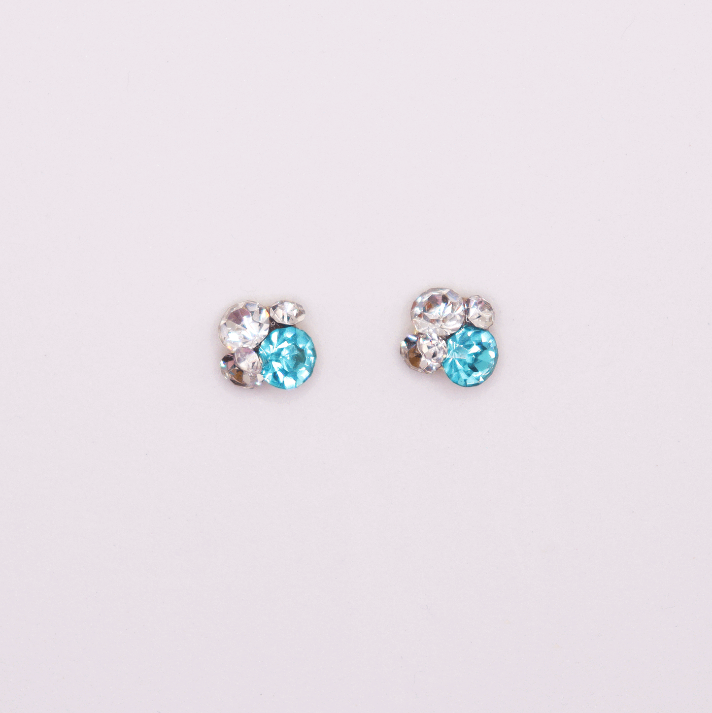 3D 5stones/Crystal 2pcs