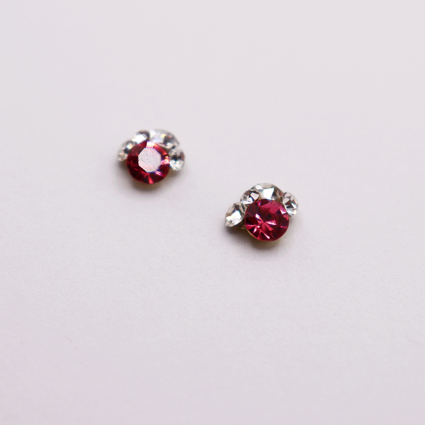 3D 5stones/Crystal 2pcs