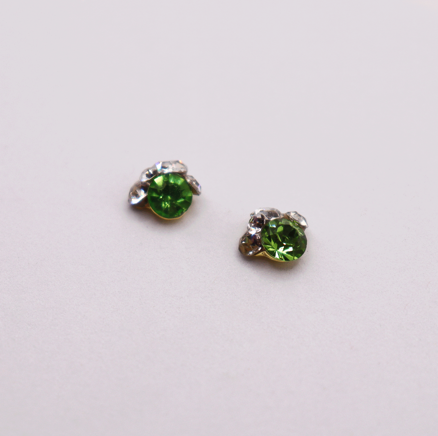 3D 5stones/Crystal 2pcs