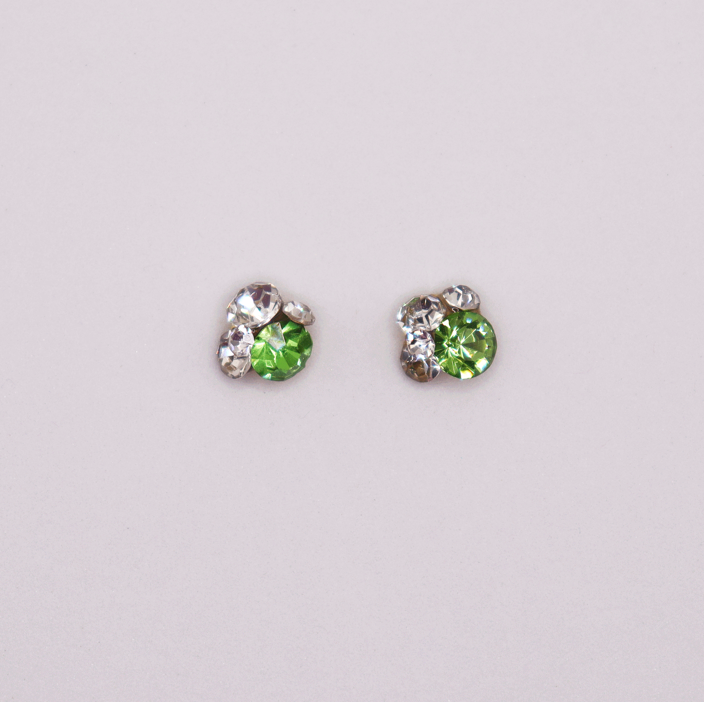 3D 5stones/Crystal 2pcs