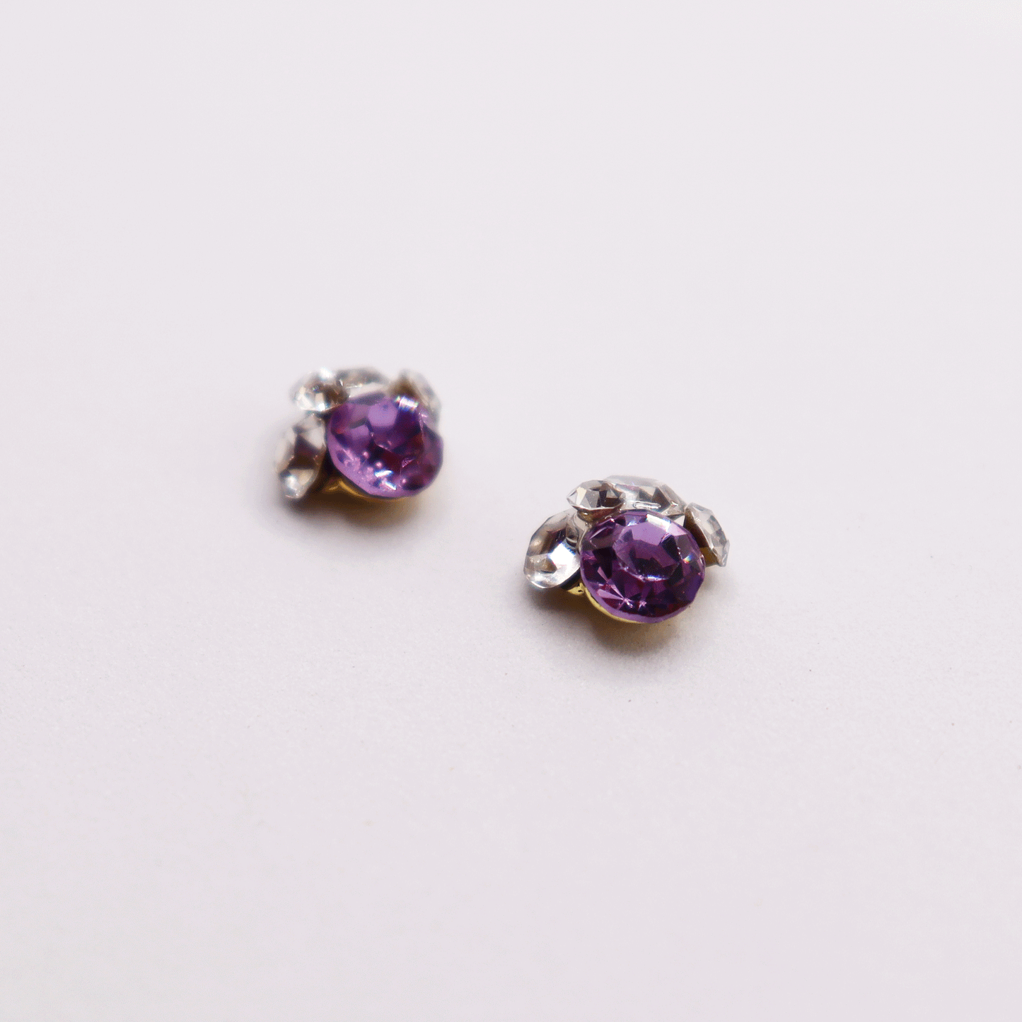 3D 5stones/Crystal 2pcs