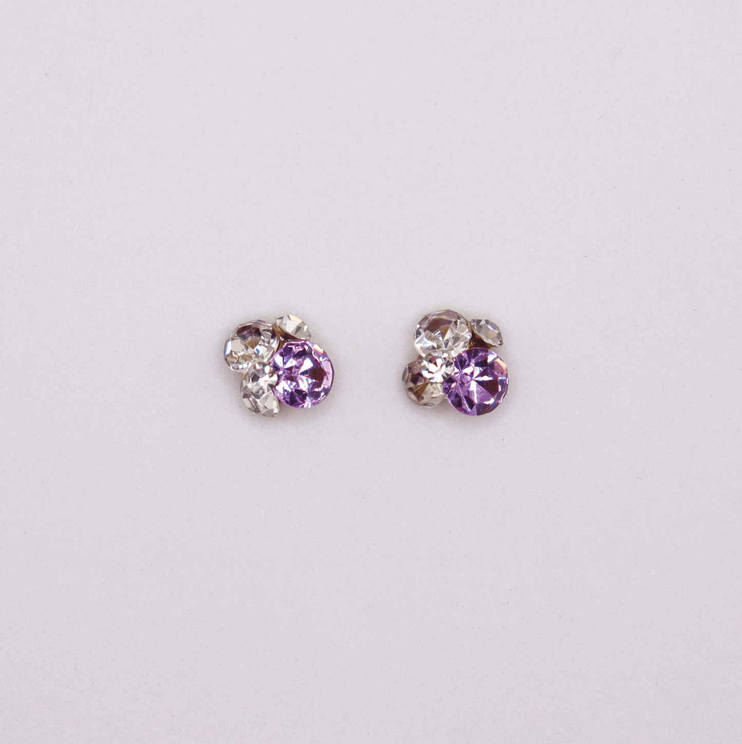 3D 5stones/Crystal 2pcs