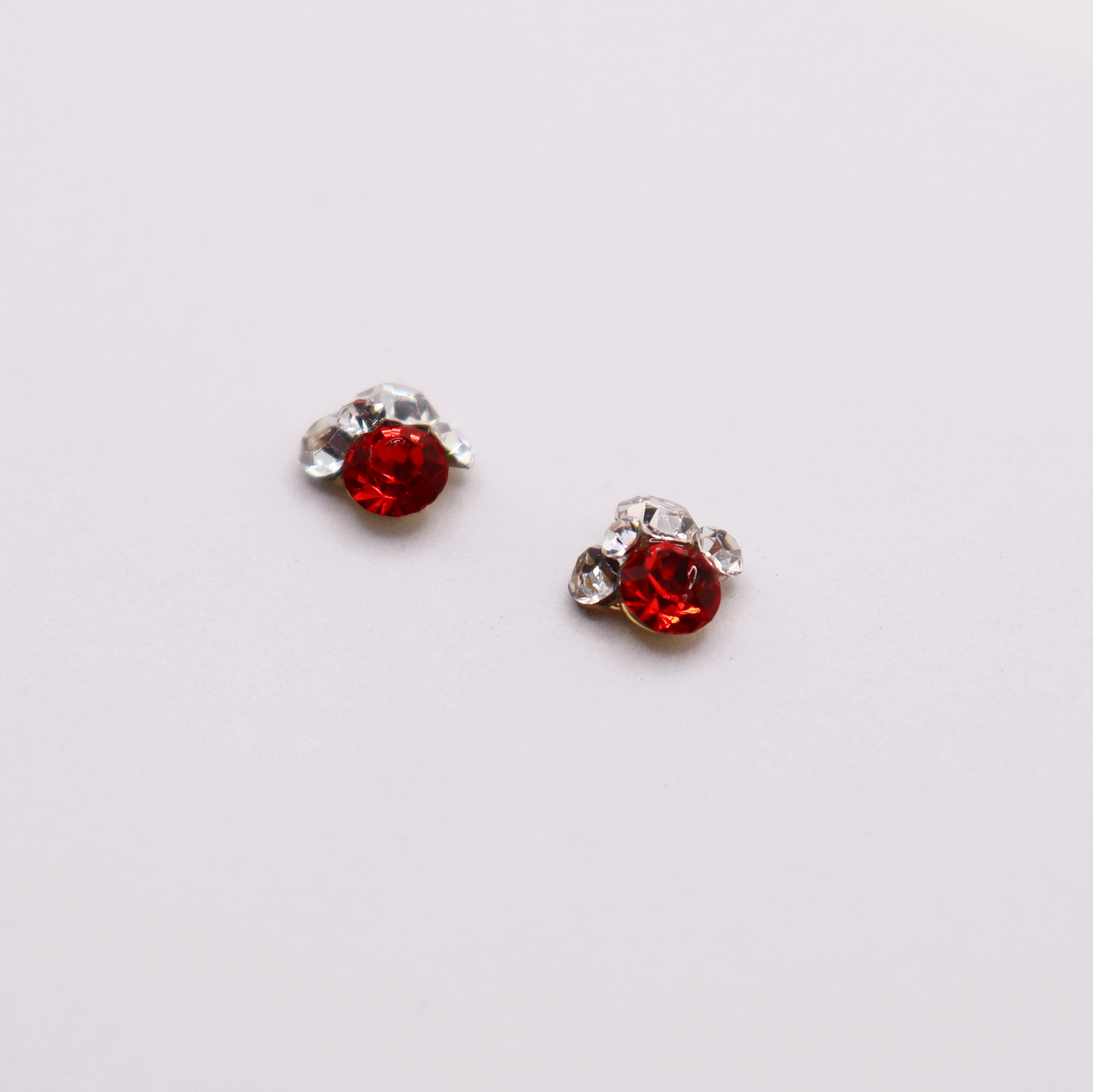 3D 5stones/Crystal 2pcs