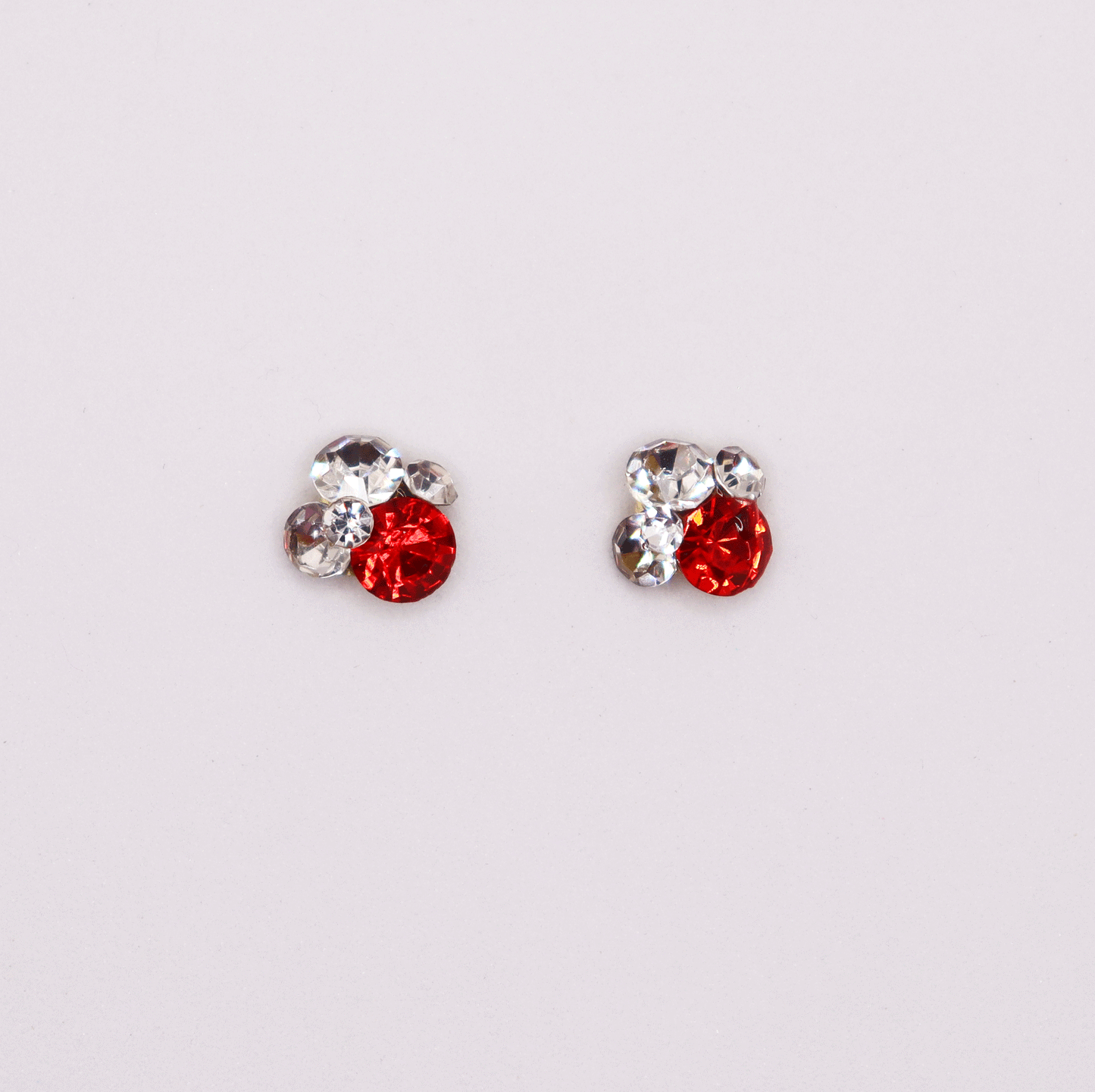 3D 5stones/Crystal 2pcs