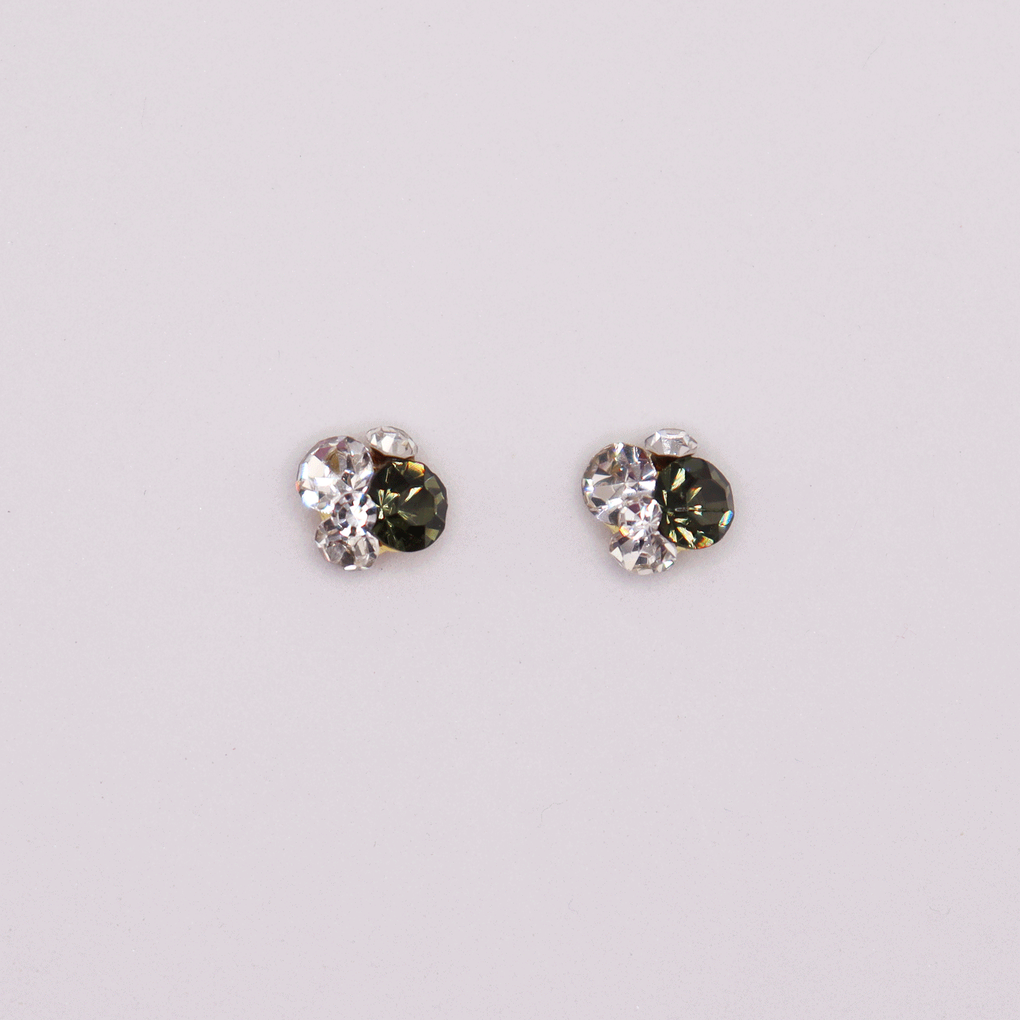 3D 5stones/Crystal 2pcs