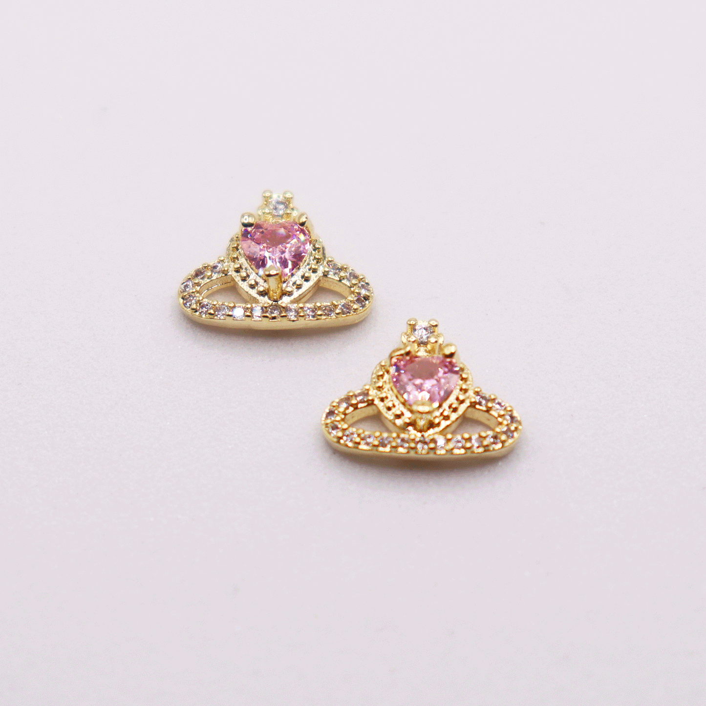 Pink Heart 5pcs
