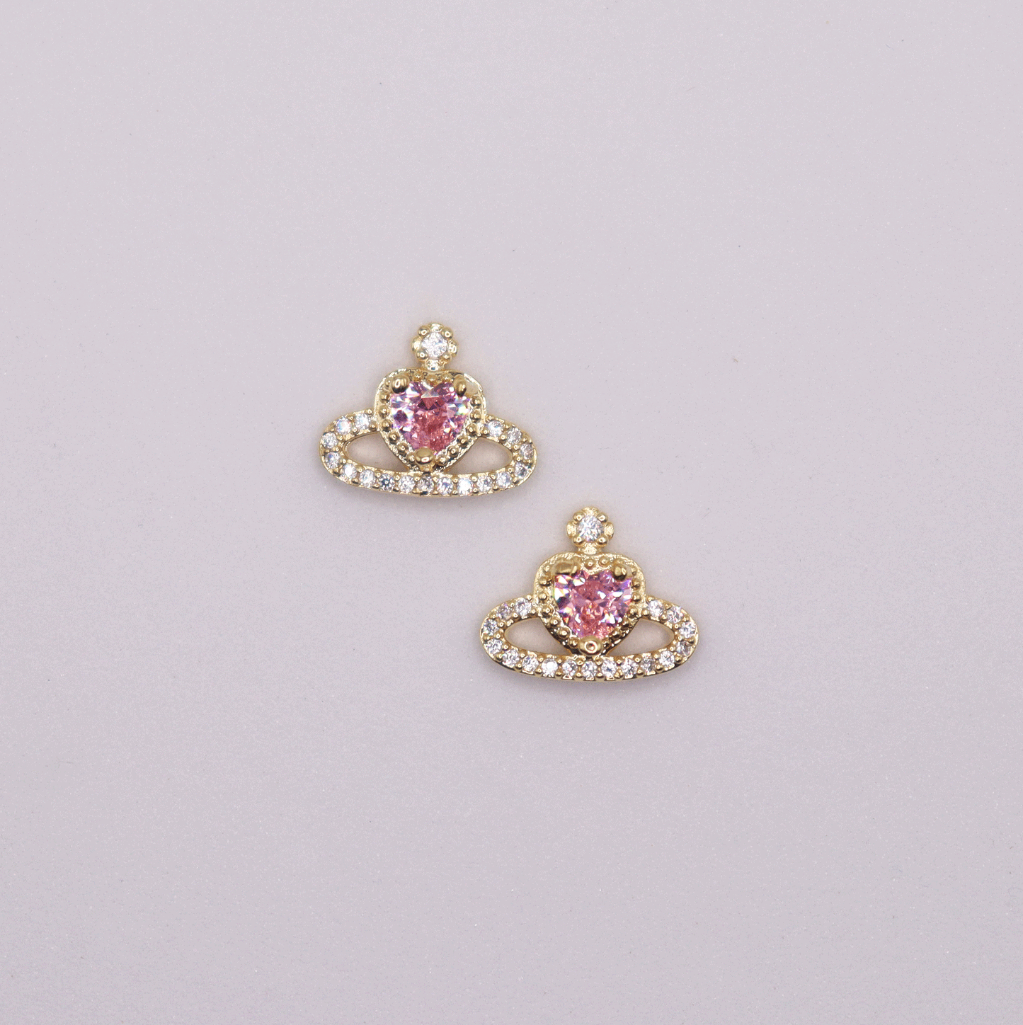 Pink Heart 5pcs