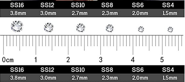 Crystal / Crystal AB Mix size